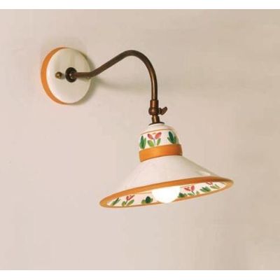 APPLIQUE IN TERRACOTTA DECORATA A MANO E OTTONE PRODOTTA IN ITALIA DALLA IMAS IMAS - Cristalensi Shop Online