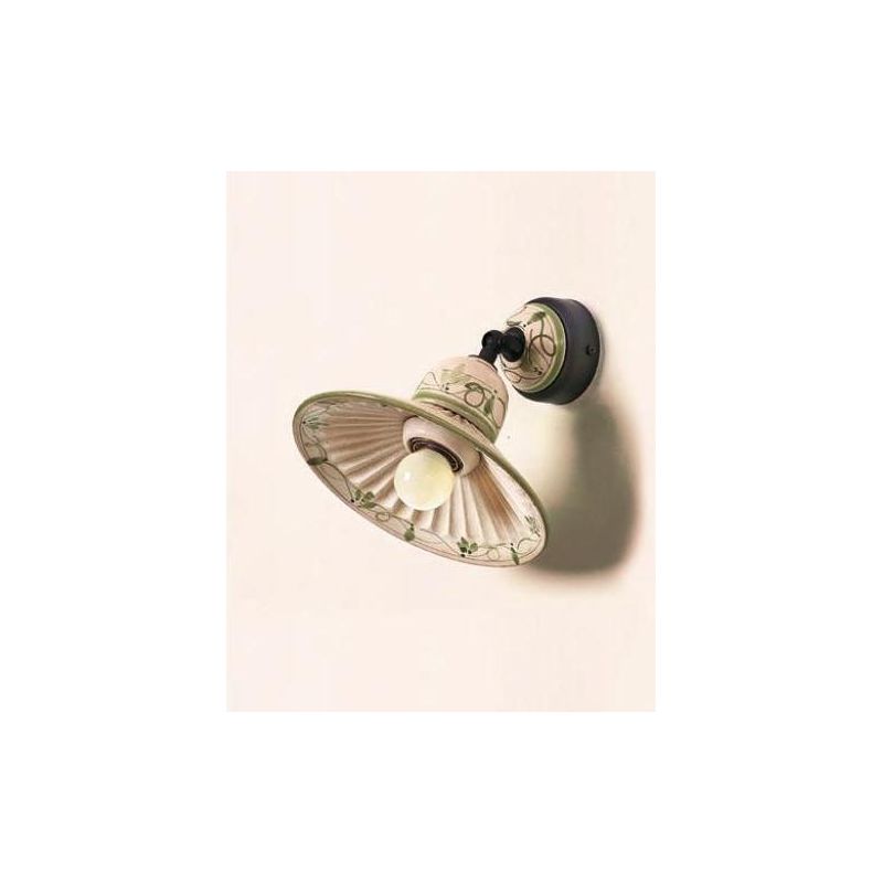 APPLIQUE SPOT IN TERRACOTTA DECORATA A MANO CON SNODO MADE IN ITALY DELLA IMAS IMAS - Cristalensi Shop Online