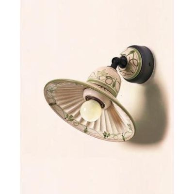 APPLIQUE SPOT IN TERRACOTTA DECORATA A MANO CON SNODO MADE IN ITALY DELLA IMAS IMAS - Cristalensi Shop Online