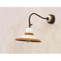 APPLIQUE IN TERRACOTTA DECORATA A MANO E OTTONE CON SNODO MADE IN ITALY DELLA IMAS IMAS - Cristalensi Shop Online 2