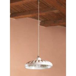 SOSPENSIONE SINGOLA IN TERRACOTTA DECORATA A MANO D30 CM MADE IN ITALY IMAS IMAS - Cristalensi Shop Online 2