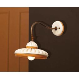 APPLIQUE RUSTICA IN TERRACOTTA E OTTONE MADE IN ITALY DELLA IMAS IMAS - Cristalensi Shop Online 2