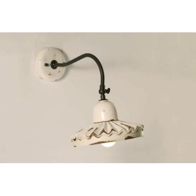 APPLIQUE RUSTICA IN TERRACOTTA PLISSETTATA CON SNODO MADE IN ITALY DELLA IMAS IMAS - Cristalensi Shop Online