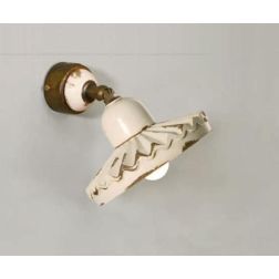 APPLIQUE IN STILE RUSTICO IN TERRACOTTA PLISSETTATA MADE IN ITALY DELLA IMAS IMAS - Cristalensi Shop Online 2