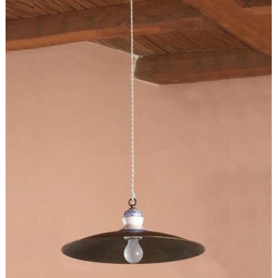 SOSPENSIONE IN OTTONE INVECCHIATO STILE RUSTICO PRODOTTO IN ITALIA DALLA IMAS IMAS - Cristalensi Shop Online