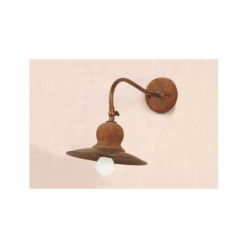 APPLIQUE IN OTTONE E CERAMICA DECORATA A MANO IN STILE RUSTICO PRODOTTO IN ITALIA DALLA IMAS IMAS - Cristalensi Shop Online