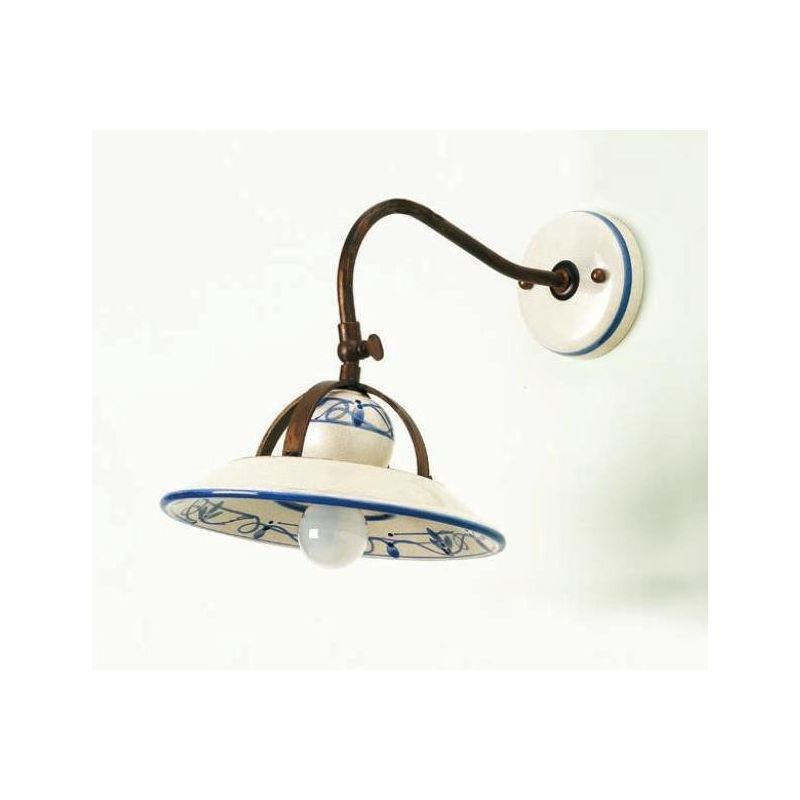 APPLIQUE VINTAGE IN TERRACOTTA DECORATA A MANO PRODOTTO IN ITALIA DALLA IMAS IMAS - Cristalensi Shop Online