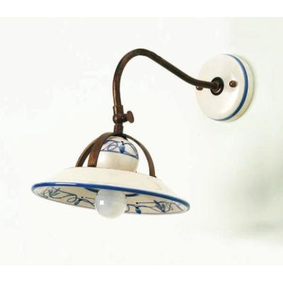 APPLIQUE VINTAGE IN TERRACOTTA DECORATA A MANO PRODOTTO IN ITALIA DALLA IMAS IMAS - Cristalensi Shop Online