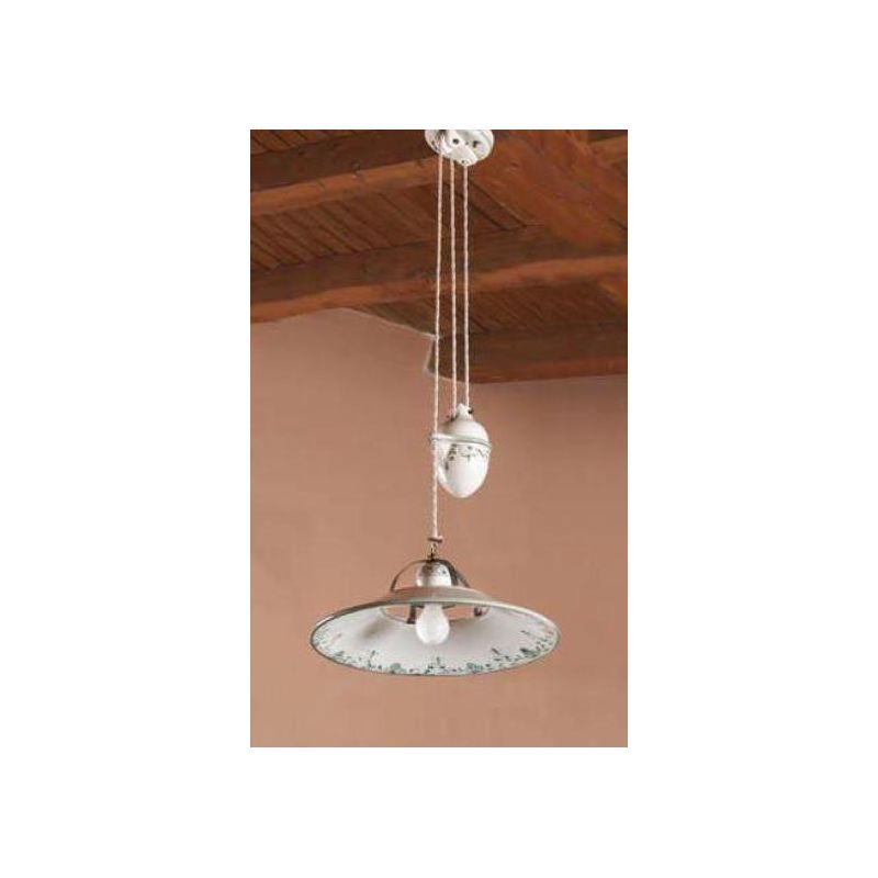 SALISCENDI IN TERRACOTTA VINTAGE DECORATO A MANO MADE IN ITALY DELLA IMAS IMAS - Cristalensi Shop Online