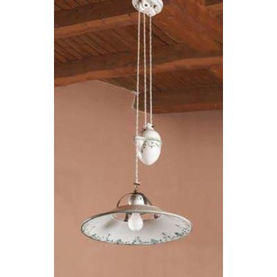 SALISCENDI IN TERRACOTTA VINTAGE DECORATO A MANO MADE IN ITALY DELLA IMAS IMAS - Cristalensi Shop Online