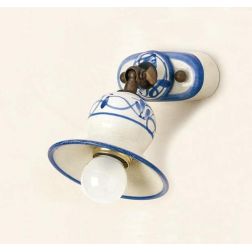 SPOT IN STILE RUSTICO CON SNODO IN TERRACOTTA DECORATA A MANO DELLA IMAS IMAS - Cristalensi Shop Online 2