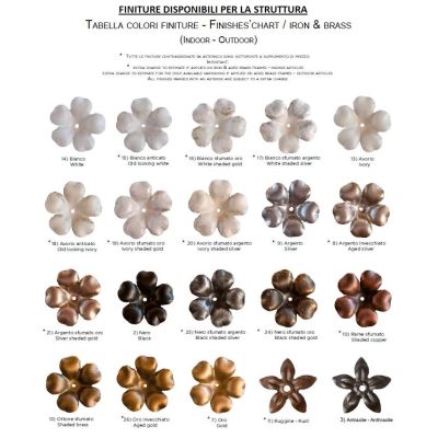 SPOT IN STILE RUSTICO CON SNODO IN TERRACOTTA DECORATA A MANO DELLA IMAS IMAS - Cristalensi Shop Online