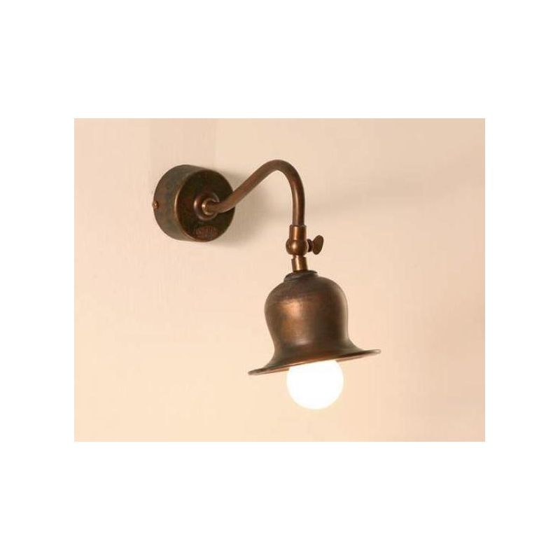 APPLIQUE RUSTICA IN OTTONE INVECCHIATO CON SNODO MADE IN ITALY DELLA IMAS IMAS - Cristalensi Shop Online