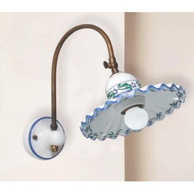 APPLIQUE RUSTICA CON SNODO IN TERRACOTTA E OTTONE MADE IN ITALY DELLA IMAS IMAS - Cristalensi Shop Online