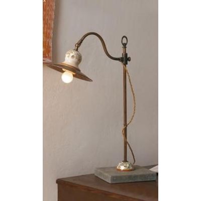 LAMPADA DA TAVOLO IN OTTONE IMAS - Cristalensi Shop Online