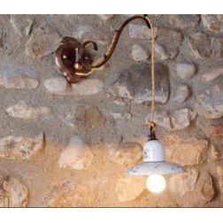 APPLIQUE RUSTICA IN TERRACOTTA E OTTONE MADE IN ITALY DELLA IMAS IMAS - Cristalensi Shop Online 2