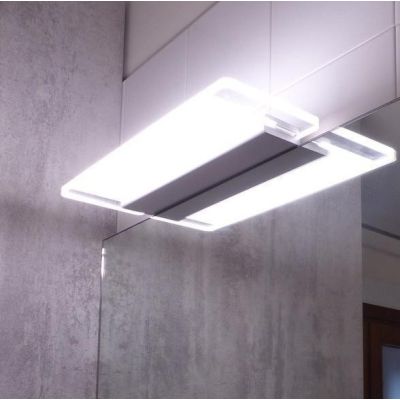 SKINNY APPLIQUE PICCOLO DI LINEA LIGHT BIANCO O ALLUMINIO 14W LUCE DIFFUSA IP44 MODERNO Linea Light - Cristalensi Shop Online