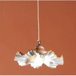 SOSPENSIONE RUSTICA IN TERRACOTTA DECORATA A MANO MADE IN ITALY DELLA IMAS IMAS - Cristalensi Shop Online