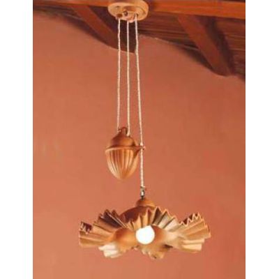 SALISCENDI RUSTICO IN TERRACOTTA DECORATO A MANO MADE IN ITALY DELLA IMAS IMAS - Cristalensi Shop Online