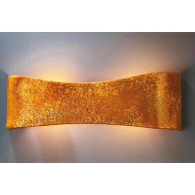 APPLIQUE IN TERRACOTTA ARTIGIANALE RUSTICA BIEMISSIONE DI LUCE DELLA IMAS IMAS - Cristalensi Shop Online