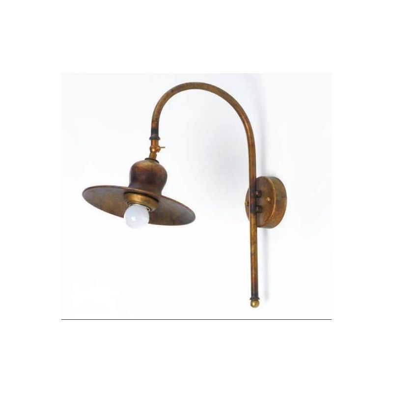 APPLIQUE CON PIATTO D20 IN OTTONE INVECCHIATO MADE IN ITALY DELLA IMAS IMAS - Cristalensi Shop Online