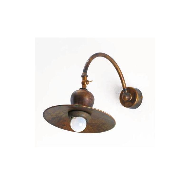 APPLIQUE IN OTTONE INVECCHIATO PIATTO D20 CON SNODO MADE IN ITALY DELLA IMAS IMAS - Cristalensi Shop Online