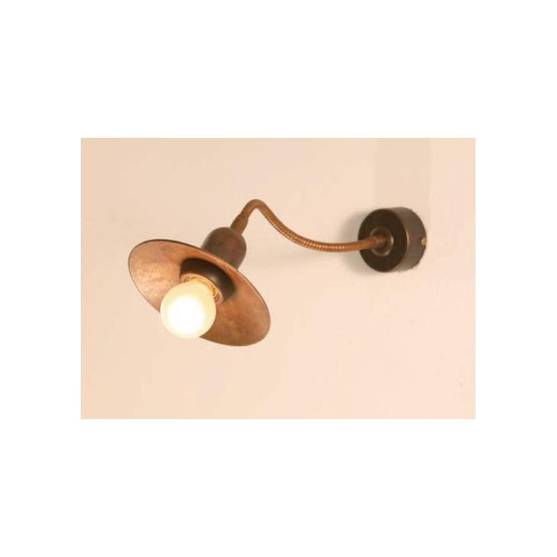 APPLIQUE CON BRACCIO FLESSIBILE IN OTTONE INVECCHIATO PRODOTTO IN ITALIA DALLA IMAS IMAS - Cristalensi Shop Online