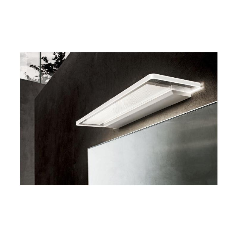 SKINNY APPLIQUE GRANDE 70 CM DI LINEA LIGHT BIANCO O ALLUMINIO 28W LUCE DIFFUSA IP44 MODERNO Linea Light - Cristalensi Shop Onli