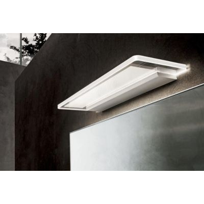 SKINNY APPLIQUE GRANDE 70 CM DI LINEA LIGHT BIANCO O ALLUMINIO 28W LUCE DIFFUSA IP44 MODERNO Linea Light - Cristalensi Shop Onli