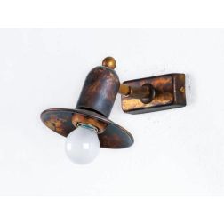 APPLIQUE SPOT IN OTTONE INVECCHIATO CON SNODO RUSTICA MADE IN ITALY DELLA IMAS IMAS - Cristalensi Shop Online 2