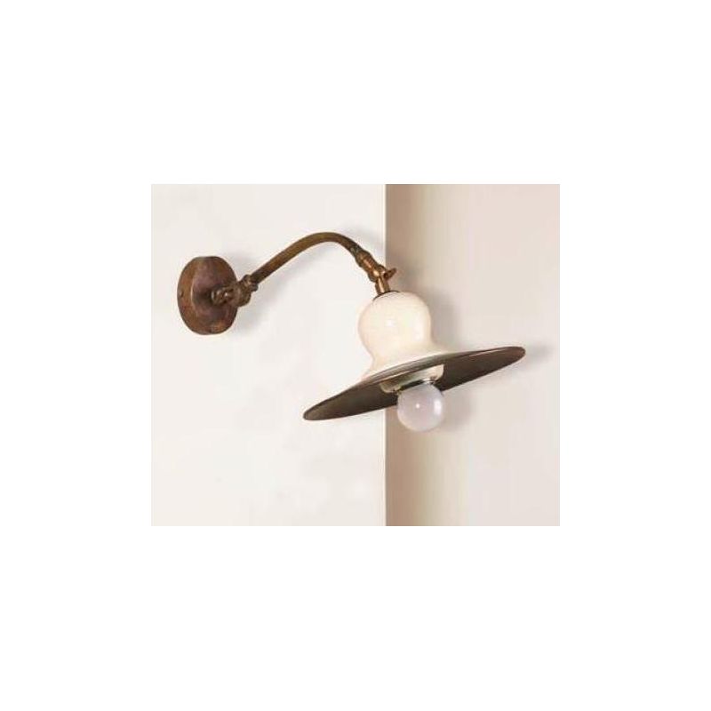 APPLIQUE IN OTTONE INVECCHIATO E TERRACOTTA STILE RUSTICO MADE IN ITALY DELLA IMAS IMAS - Cristalensi Shop Online