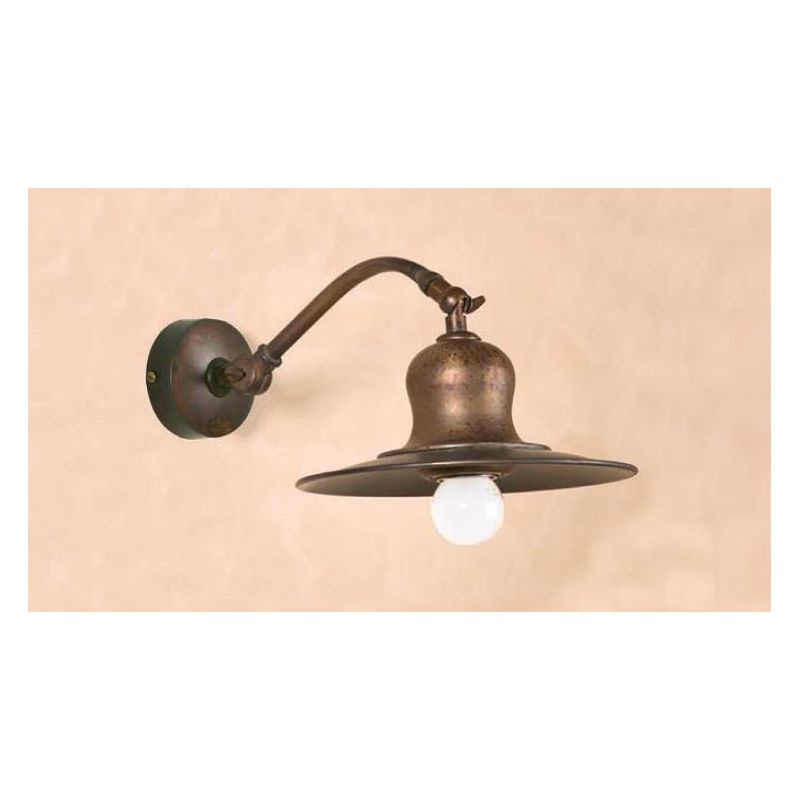 APPLIQUE IN OTTONE INVECCHIATO PIATTO CON SNODO MADE IN ITALY DELLA IMAS IMAS - Cristalensi Shop Online