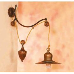 APPLIQUE SALISCENDI RUSTICA IN OTTONE INVECCHIATO MADE IN ITALY DELLA IMAS IMAS - Cristalensi Shop Online 2