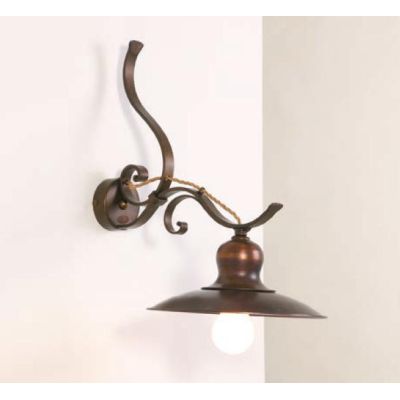 APPLIQUE RUSTICA IN FERRO BATTUTO CON PIATTO D29 MADE IN ITALY DELLA IMAS IMAS - Cristalensi Shop Online