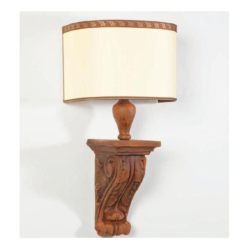 APPLIQUE CAPITELLO IN TERRACOTTA CON PARALUME MADE IN ITALY DELLA IMAS IMAS - Cristalensi Shop Online