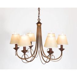 LAMPADARIO CLASSICO 6 LUCI CON PARALUMI IN FERRO BATTUTO MADE IN ITALY DELLA IMAS IMAS - Cristalensi Shop Online 2