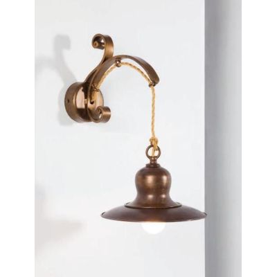 APPLIQUE RUSTICA IN OTTONE E FERRO BATTUTO PIATTO D20 MADE IN ITALY DELLA IMAS IMAS - Cristalensi Shop Online