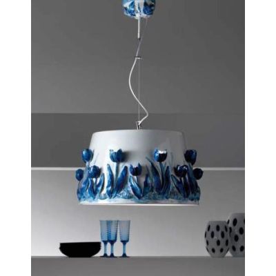 SOSPENSIONE CLASSICA IN CERAMICA CON DECORI IN RILIEVO MADE IN ITALY DELLA IMAS IMAS - Cristalensi Shop Online