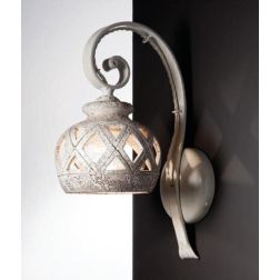 APPLIQUE A LANTERNA RUSTICA IN TERRACOTTA INTAGLIATA PRODOTTA A MANO IN ITALIA IMAS - Cristalensi Shop Online 2