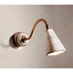 APPLIQUE IN TERRACOTTA E BRACCIO FLESSIBILE IN OTTONE IN STILE RUSTICO DELLA IMAS IMAS - Cristalensi Shop Online 2