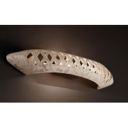 LAMPADA DA PARETE RUSTICA INTAGLIATA IN TERRACOTTA PRODOTTO IN ITALIA IMAS - Cristalensi Shop Online 2