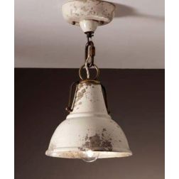 PLAFONIERA RUSTICA IN TERRACOTTA DECORATA A MANO IN ITALIA DALLA IMAS IMAS - Cristalensi Shop Online 2