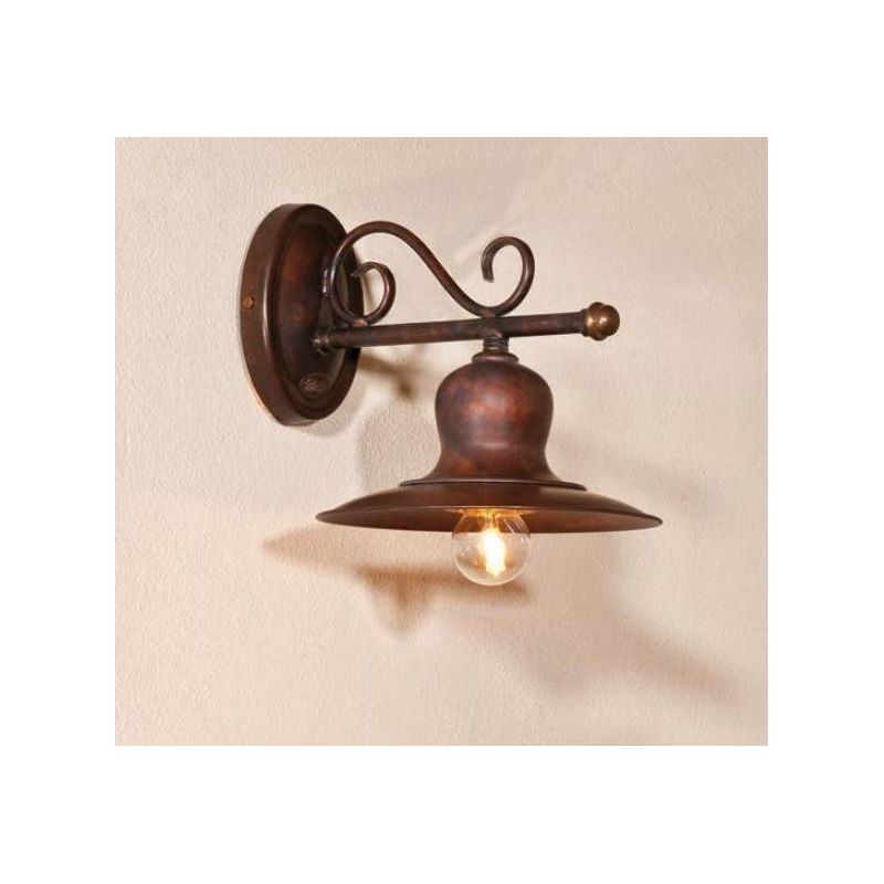 APPLIQUE RUSTICA IN OTTONE INVECCHIATO PIATTO D19 MADE IN ITALY DELLA IMAS IMAS - Cristalensi Shop Online