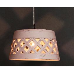 SOSPENSIONE RUSTICA IN CERAMICA TRAFORATA DIAMETRO CM 47 MADE IN ITALY DELLA IMAS IMAS - Cristalensi Shop Online 2