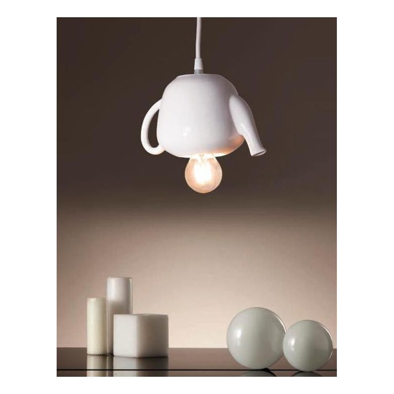 SOSPENSIONE VINTAGE A FORMA DI TEIERA IN CERAMICA MADE IN ITALY DELLA IMAS IMAS - Cristalensi Shop Online