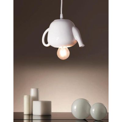 SOSPENSIONE VINTAGE A FORMA DI TEIERA IN CERAMICA MADE IN ITALY DELLA IMAS IMAS - Cristalensi Shop Online