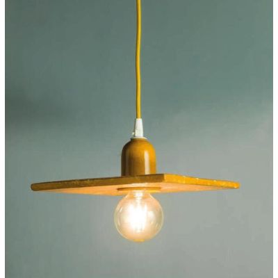 SOSPENSIONE SEMPLICE QUADRATA STILE VINTAGE IN TERRACOTTA MADE IN ITALY DELLA IMAS IMAS - Cristalensi Shop Online