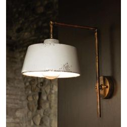 LAMPADA DA PARETE IN STILE VINTAGE PARALUME IN TERRACOTTA MADE IN ITALY DELLA IMAS IMAS - Cristalensi Shop Online 2