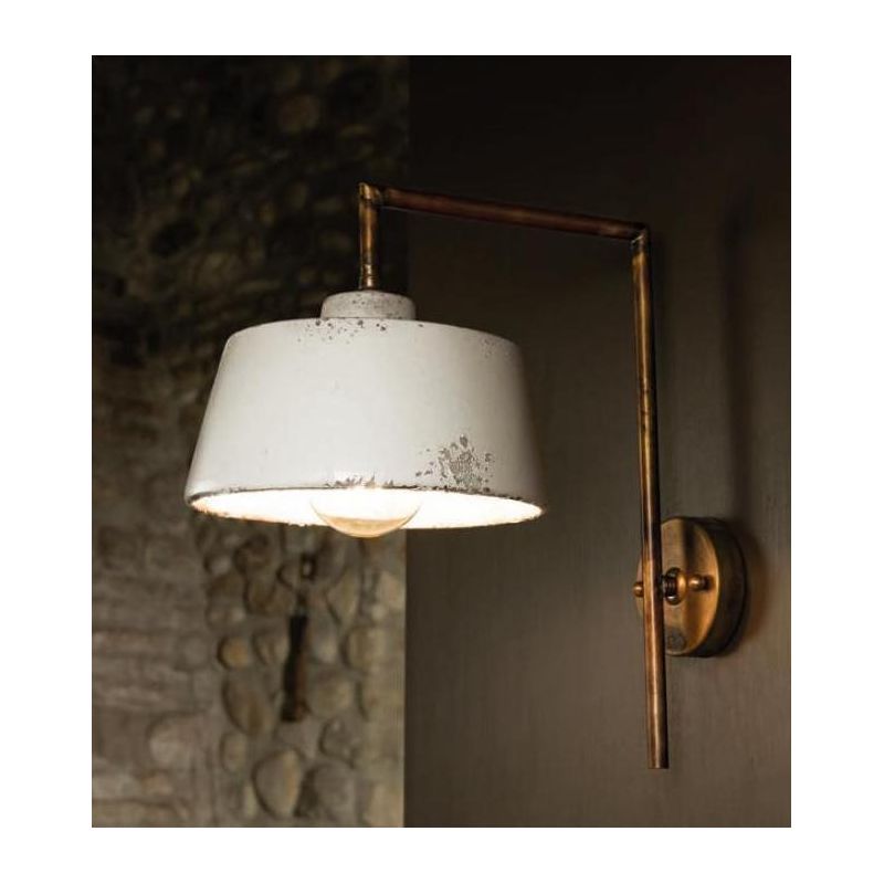 LAMPADA DA PARETE IN STILE VINTAGE PARALUME IN TERRACOTTA MADE IN ITALY DELLA IMAS IMAS - Cristalensi Shop Online