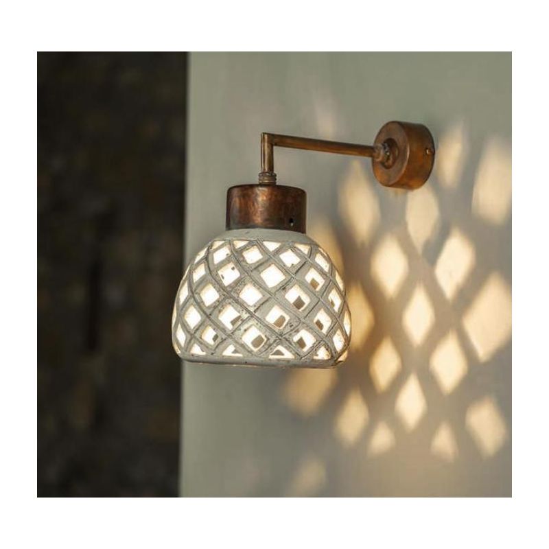 APPLIQUE IN STILE VINTAGE IN CERAMICA TRAFORATA MADE IN ITALY DELLA IMAS IMAS - Cristalensi Shop Online
